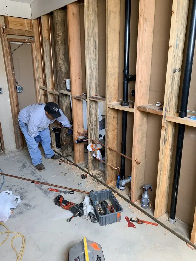 Commercial rough-in plumbing for Trenchless Sewer Repair in Danville